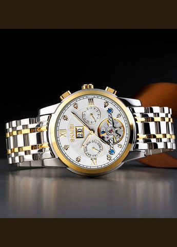 M029TGDSI Gold-Silver-Silver механический с автоподзаводом классический Skmei (323079793)