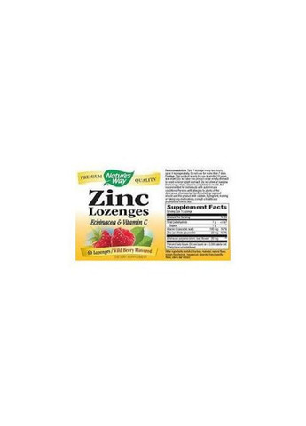 Zinc Lozenges 60 Lozenges Wild berry flavor Nature's Way (304559076)
