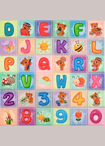 Набор панелей стеновых 3D Алфавит (2шт) 700х1400х4mm (D) SW-00002352 Sticker Wall (298284341)