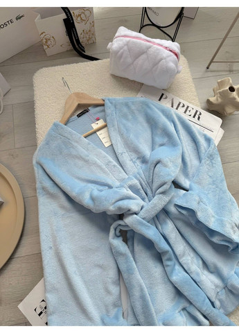 Домашний халат с нежными рюшами No Brand (370032345)