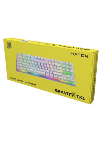 Клавиатура Gravity X TKL Orange White (HTK551UA) Hator (336951292)