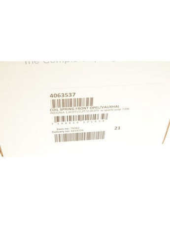 Пружина (передняя) Opel Insignia A 1.6CDTI (МКПП/+АС)/(АКПП/-АС) 15-17/2.0CDTI 08-17 (хэтч./се 4063537 (opt-om) Lesjofors (345773632)