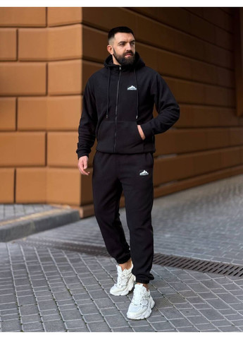 Теплий чоловічий костюм з флiсу чорного кольору 35780 Fashion (366883488)