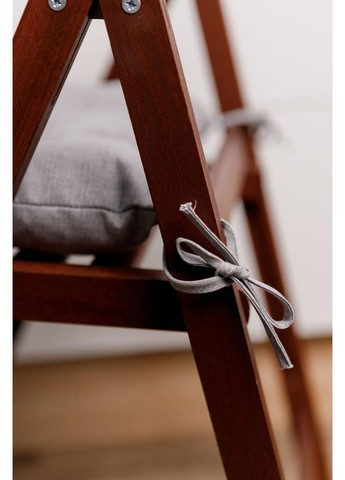 Подушка для стула Листья 40х40 см Серый Прованс (372806168)