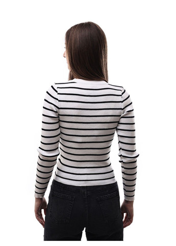 Чорно-білий джемпер жіночий No Brand