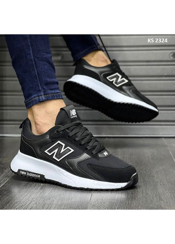 КРОСІВКИ ЖІНОЧІ NEW BALANCE BLACK WHITE НЬЮ БЕЛАНС No Brand чорні демісезони (368868883)