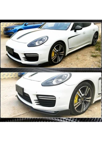 Накладка на передній бампер Lip V2 (для Turbo/Turbo S/ ) для Porsche Panamera 2009-2016 рр GTS (392152975)