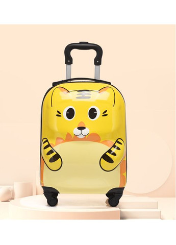 Дитяча валіза 3-D Тигреня на 4 коліщатках 27 літри, колір жовтий H&H (298350348)