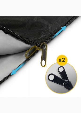 Спальный мешок (спальник) кокон Pro+ 0 ...+10°C R Black/Olive (P-5905973400978) Mountain Goat (301906303)