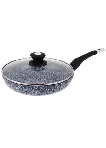 Сковорода із кришкою UN-5115 з багатошаровим антипригарним гранітним покриттям 24 см Unique (331143933)