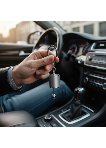 Брелок для ключей коробка передач подвеска на зеркало автомобиля сумку рюкзак ключи металлический Серебристый 99_3_0_3C No Brand (368787034)