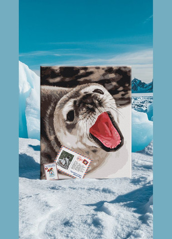 Картина по номерам Тюленьи зевки авт Анна Соина BS54264 ТМ Брашми Brushme (331111992)