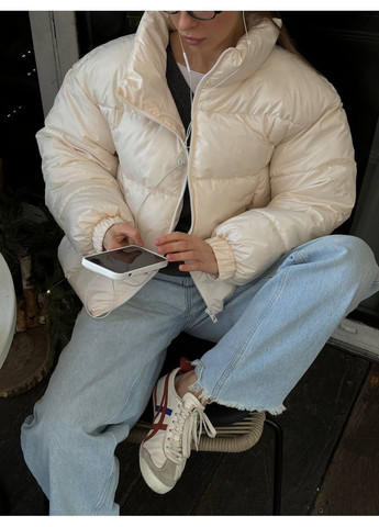 Бежева демісезонна куртка жіноча KaraMix