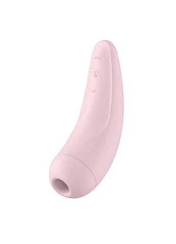 Вакуумний кліторальний стимулятор Curvy 2+ Pink з керуванням через інтернет Satisfyer (315014884)