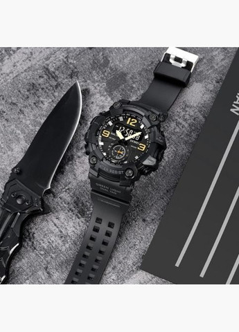 Годинник наручний чоловічий 1965BK з підсвіткою Чорний Skmei (318015989)