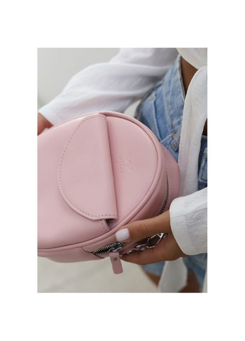 Кожаная женская через плечо мини-сумка Kroha розовый краст The Wings (302008309)