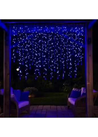 Уличная гирлянда Бахрома 20 м 335 LED светодиодная для новогоднего оформления осветительная синяя штора Garlando (370432362)