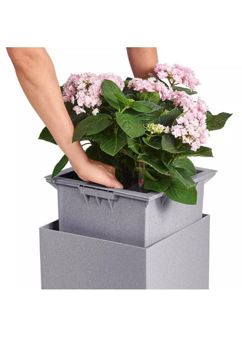 Кашпо CANTO Stone 30 Low Кварцовий білий (13707) Lechuza (329405622)