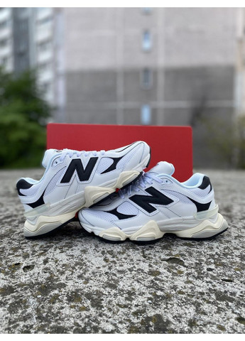 Чорні Осінні кросівки чоловічі new balance 9060 white black u9060aab нью беланс 9060 No Brand
