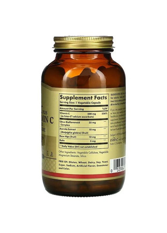 Эстер-С витамин C (Ester-C Plus) 500 мг 250 вегетарианских капсул Solgar (361114755)