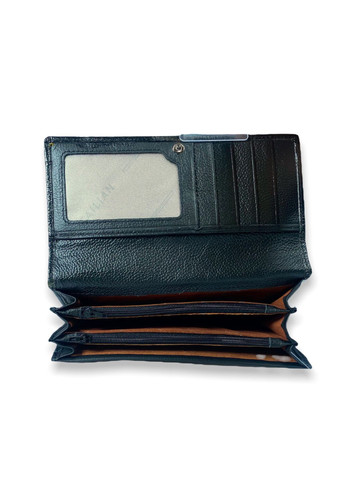 Жіночий гаманець Tailan шкіра три відділи для купюр два на блискавці розмір:19*10*3 см чорний Tailian (268995046)