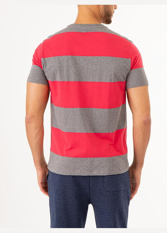 Серая футболка-мужская футболка urugby stripe jersey серая для мужчин U.S. Polo Assn.