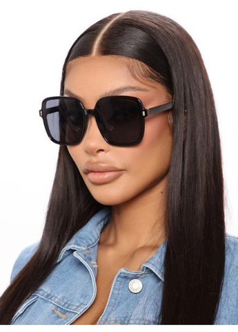 Солнцезащитные очки зеркальные UV400 Black No Brand (365721909)