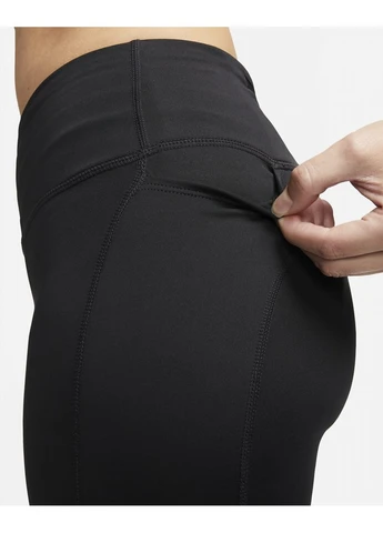 Черные демисезонные леггинсы fast black dx0948-010 Nike