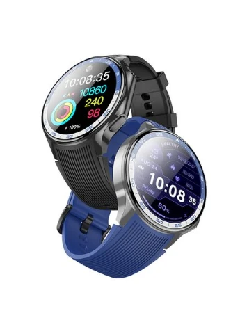 Смарт-годинник Y24 Amoled Smart Sports Watch (call version) Black Hoco (335380838)