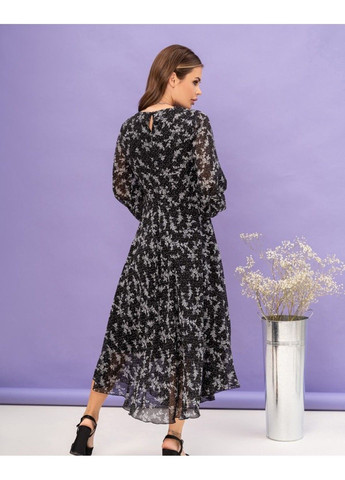 Чорна повсякденний сукня 13846 чорний ISSA PLUS