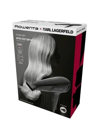 Фен X Karl Lagerfeld CV581LF0, 2300W, 2 скорости, черный Rowenta (400048079)