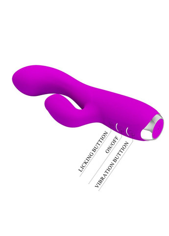 Вібратор Pretty Love Doreen з кліторальним стимулятором силіконовий та 12 режимами вібрації LyBaile (363041383)
