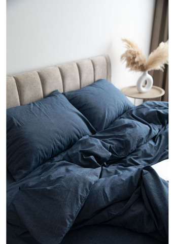 Постельное белье вареный хлопок "Белый" Полутораспальный, Простыня на резинке, наволочки 50х70 IN.HOME_UA (371141769)