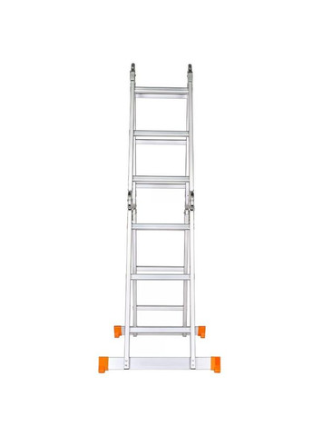 Алюмінієва драбина-трансформер (4x3 сходинок) 4-секційна (24865) BLUETOOLS (322826572)