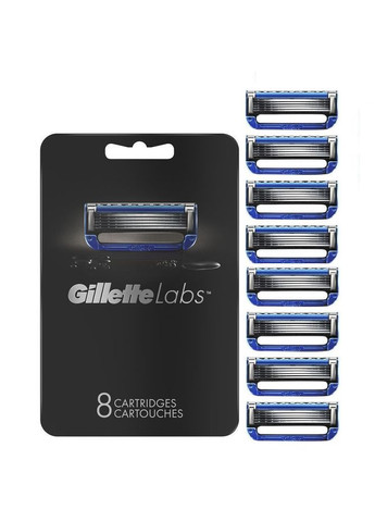 Змінні касети для бритвенного станка з підігрівом Labs Heated Razor 8 шт Gillette (280927321)