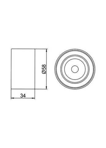 Ролик натяжний MAZDA 626 III (вир-во ) GT60180 GMB (366116156)