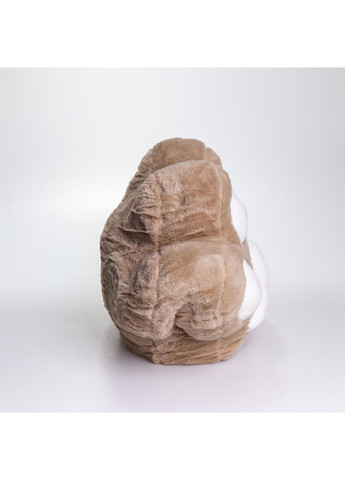 М'яка іграшка-подушка з пледом і муфтою Лапка 40×40×25 (см) іграшка плед 3 в 1 дитячий плюшевий плед Коричневий 520-18BR Yiwu (370800198)