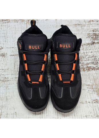 Черные зимние кроссовки мужские зимние черные на меху BULL