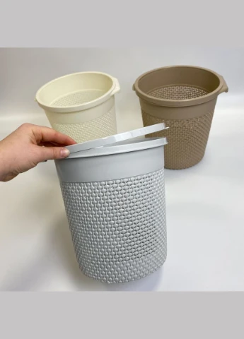 Відро для сміття MVM BIN-09 9 л Сіре (BIN-09 9L GRAY) МВМ (365280752)