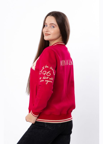 Красная зимняя бомбер женский (p-15948) Носи своє