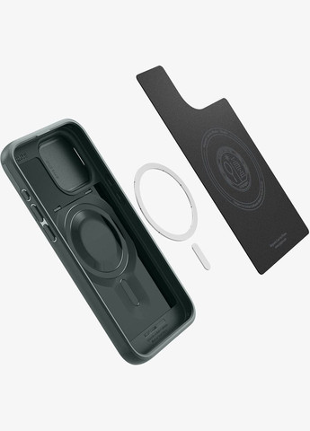 Чехол Optik Armor MagSafe для iPhone 15 Pro Abyss Green (ACS06739) Spigen (301510782)