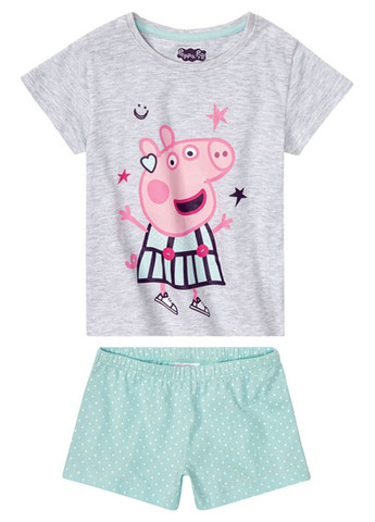 Комбінована всесезон піжама футболка + шорти Peppa Pig