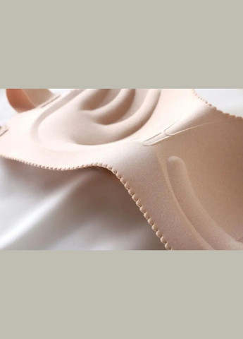 Бежевый балконет бюстгальтер бесшовный classic бюст гладкий в бандо стиле с push-up балконет с регулируемой спиной No Brand