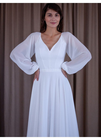 Білий вечірня плаття дзвін, а-силует Lolita однотонна