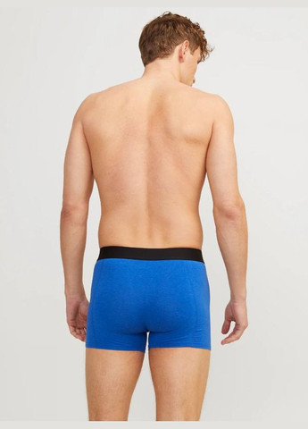 Набір чоловічих трусів боксерів ADDITIONAL 3 шт в наборі, розмір М, червоні, зелені та сині, резинка чорна. Jack & Jones Боксери (335363517)