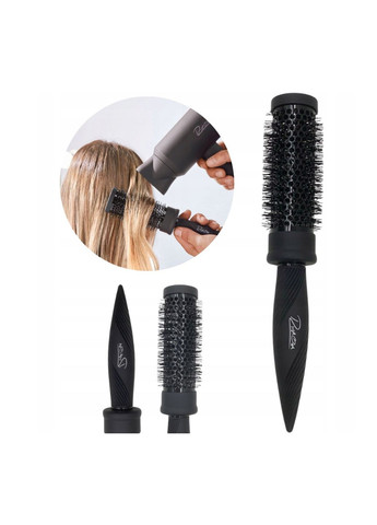 Круглая щетка для укладки волос Rita Ora 3,4 см черная Lidl (352777961)