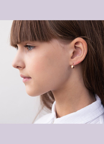 Золоті дитячі сережки Сердечка с05272 Oniks (264025251)