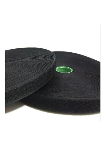 Лента-липучка Велкро, пришивная, 2,5 см, черная No Brand (340483675)