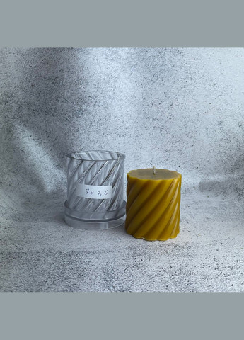 Форма для свечей - Спиральная прозрачная (Пластик) 7х7,6 No Brand (322244418)