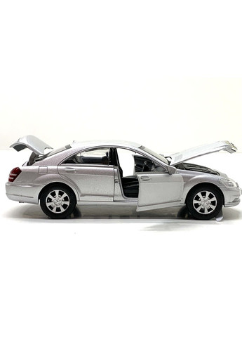 Машина Mercedes S Class інерційна відчиняються двері капот багажник 1:32 Сіра (AS-2705) Limo Toy (301421491)